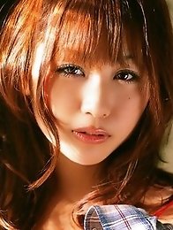 Enchanting busty asian beauty Mai Nishida enjoying herself at the beach