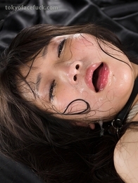 Facefuck slut Minami Sakaida loves to get her mouth pussy fucked.